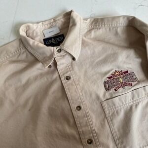 Vintage Disney California Adventure‎ Button-Up XL Cast Member Disneyland Resort